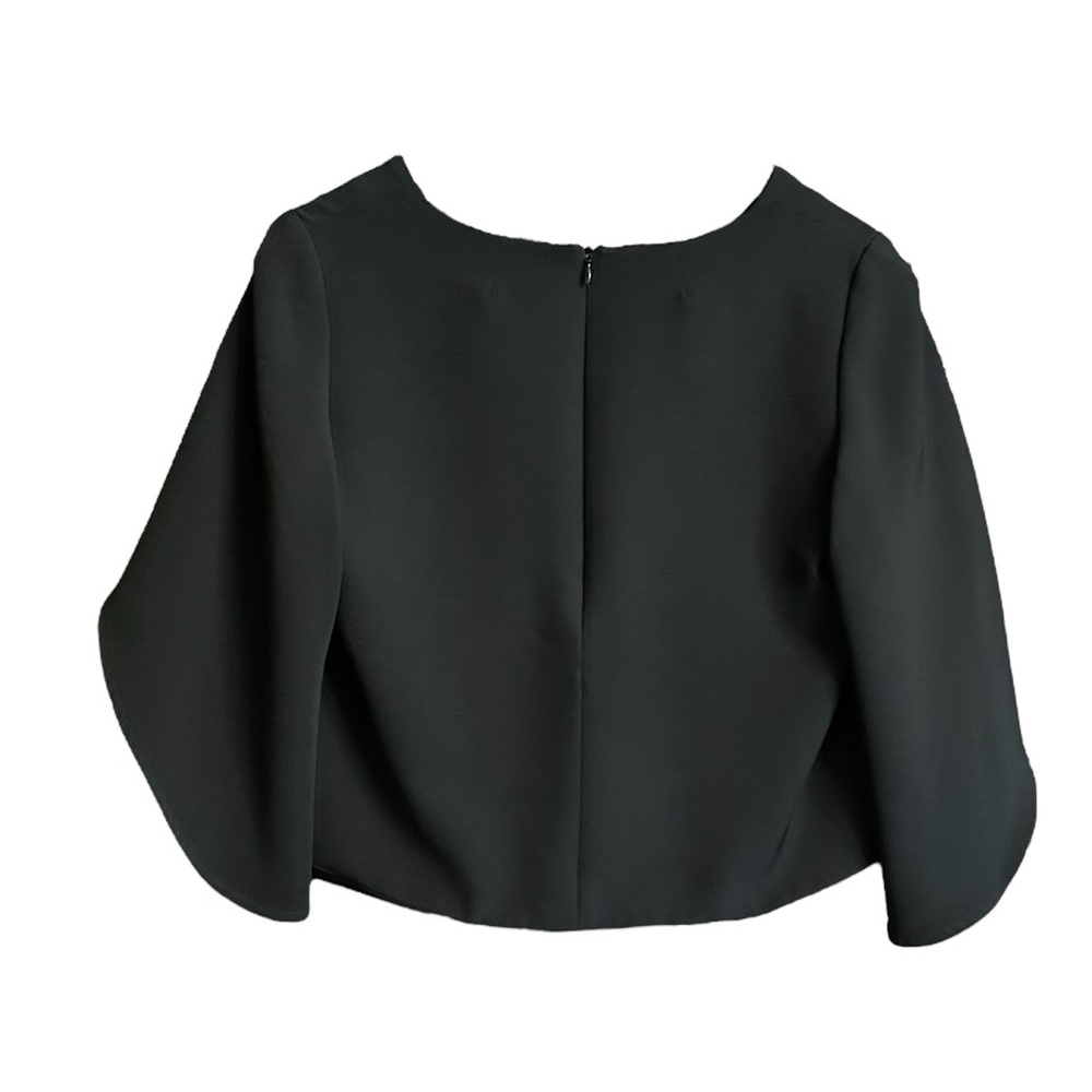 Milly Cascade Beetle Black Crop Top Size Medium - Picture 3 of 10